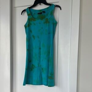 NY &Co Blue Tie-Dye Sleeveless Dress xs
